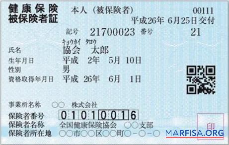 Downloadable Japan health insurance card download for verification